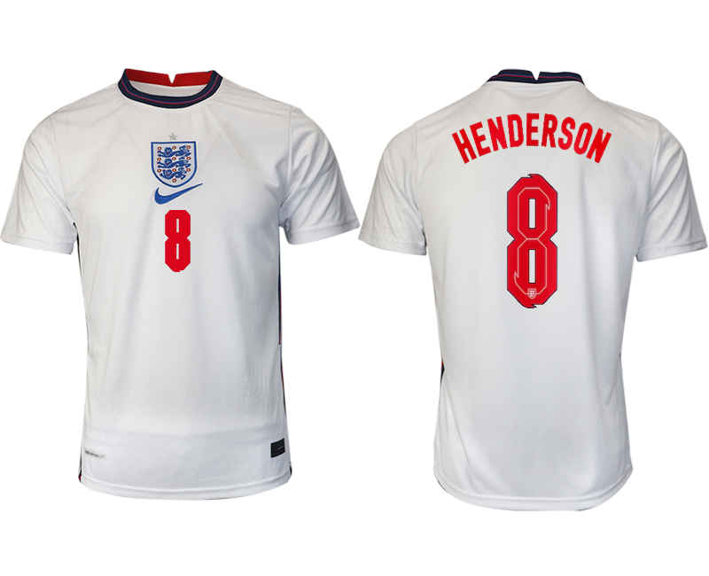 Men 2021 Europe England home AAA version #8 soccer jerseys